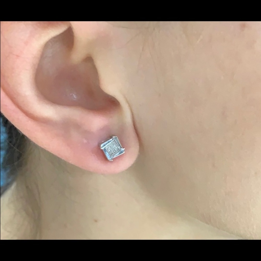 Square Diamond Studs